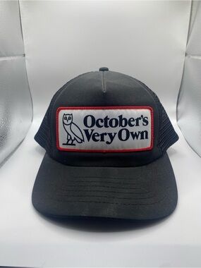 October's Very Own Black Trucker Hat